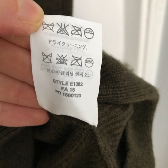 J crew dark green knit sweater scoop neck XS - Picture 4 of 7